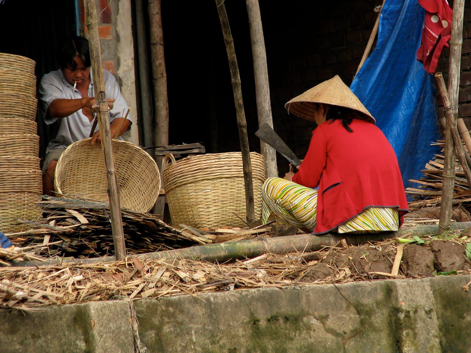Giỏ cói đa năng